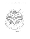 GOLF BALL PARTING LINE CONFIGURATION AND MOLD diagram and image