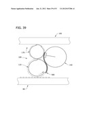 FOLDING APPARATUS HAVING ROLLS WITH VARIABLE SURFACE SPEEDS AND A METHOD     OF FOLDING A PRODUCT diagram and image