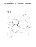 FOLDING APPARATUS HAVING ROLLS WITH VARIABLE SURFACE SPEEDS AND A METHOD     OF FOLDING A PRODUCT diagram and image