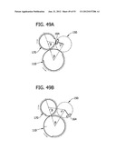 FOLDING APPARATUS HAVING ROLLS WITH VARIABLE SURFACE SPEEDS AND A METHOD     OF FOLDING A PRODUCT diagram and image