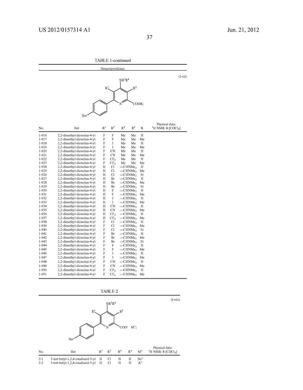 NOVEL SUBSTITUTED PICOLINIC ACIDS, SALTS AND ACID DERIVATIVES THEREOF, AND     USE THEREOF AS HERBICIDES - diagram, schematic, and image 38