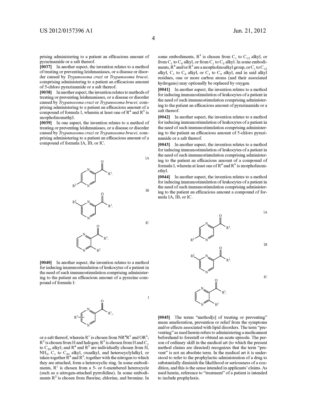 PYRAZINAMIDE FOR IMMUNOSTIMULATION AND THE TREATMENT OF LEISHMANIASES - diagram, schematic, and image 15