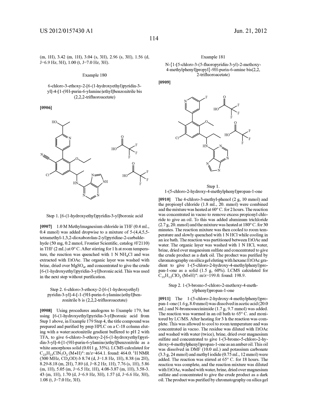 N-(1-(SUBSTITUTED-PHENYL)ETHYL)-9H-PURIN-6-AMINES AS PI3K INHIBITORS - diagram, schematic, and image 115