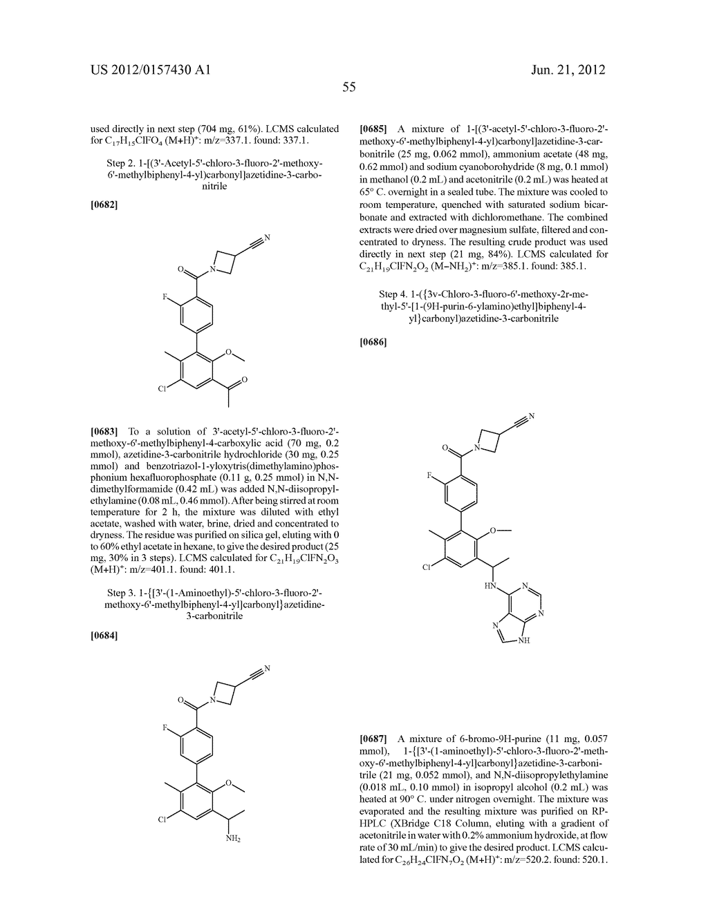 N-(1-(SUBSTITUTED-PHENYL)ETHYL)-9H-PURIN-6-AMINES AS PI3K INHIBITORS - diagram, schematic, and image 56