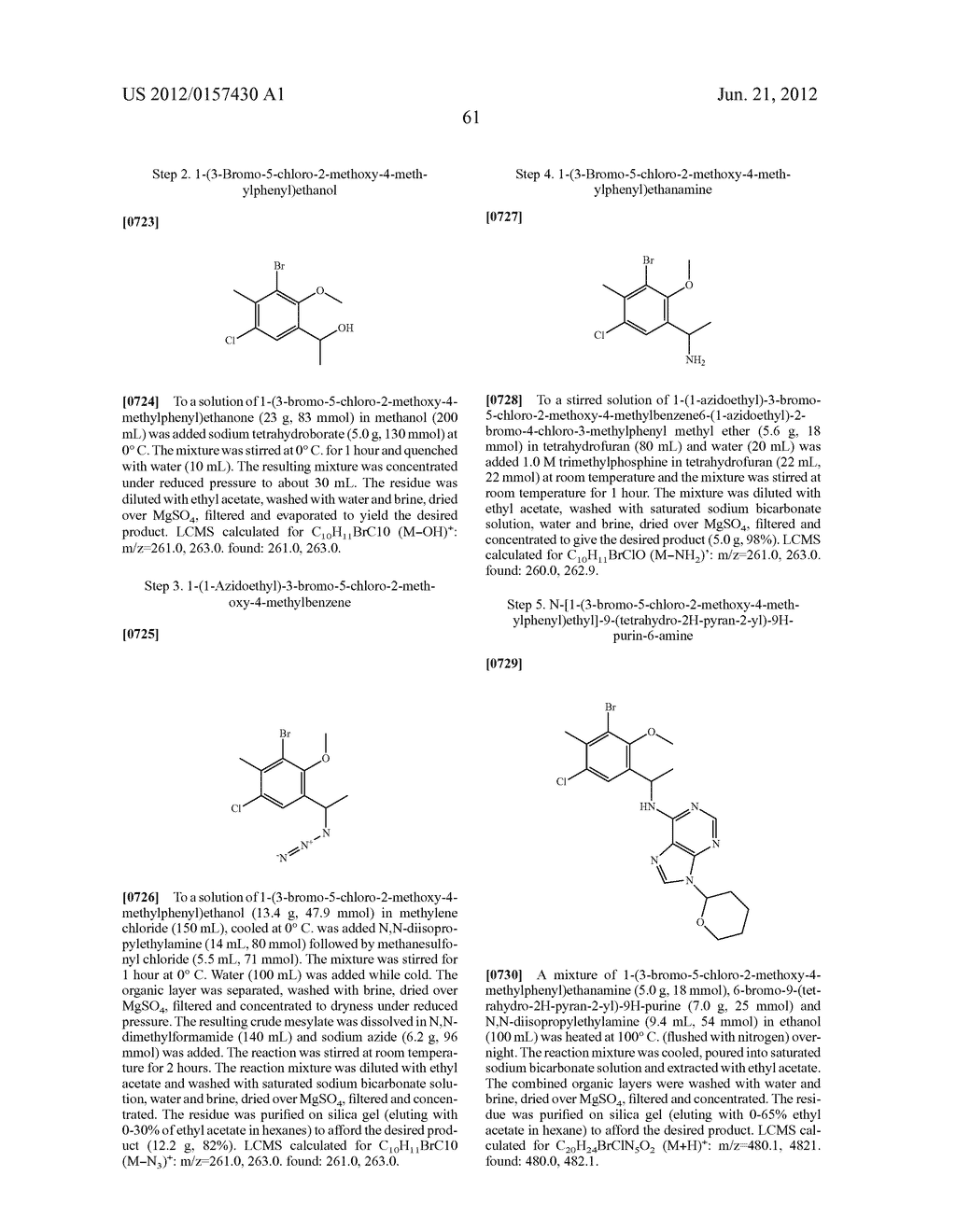 N-(1-(SUBSTITUTED-PHENYL)ETHYL)-9H-PURIN-6-AMINES AS PI3K INHIBITORS - diagram, schematic, and image 62