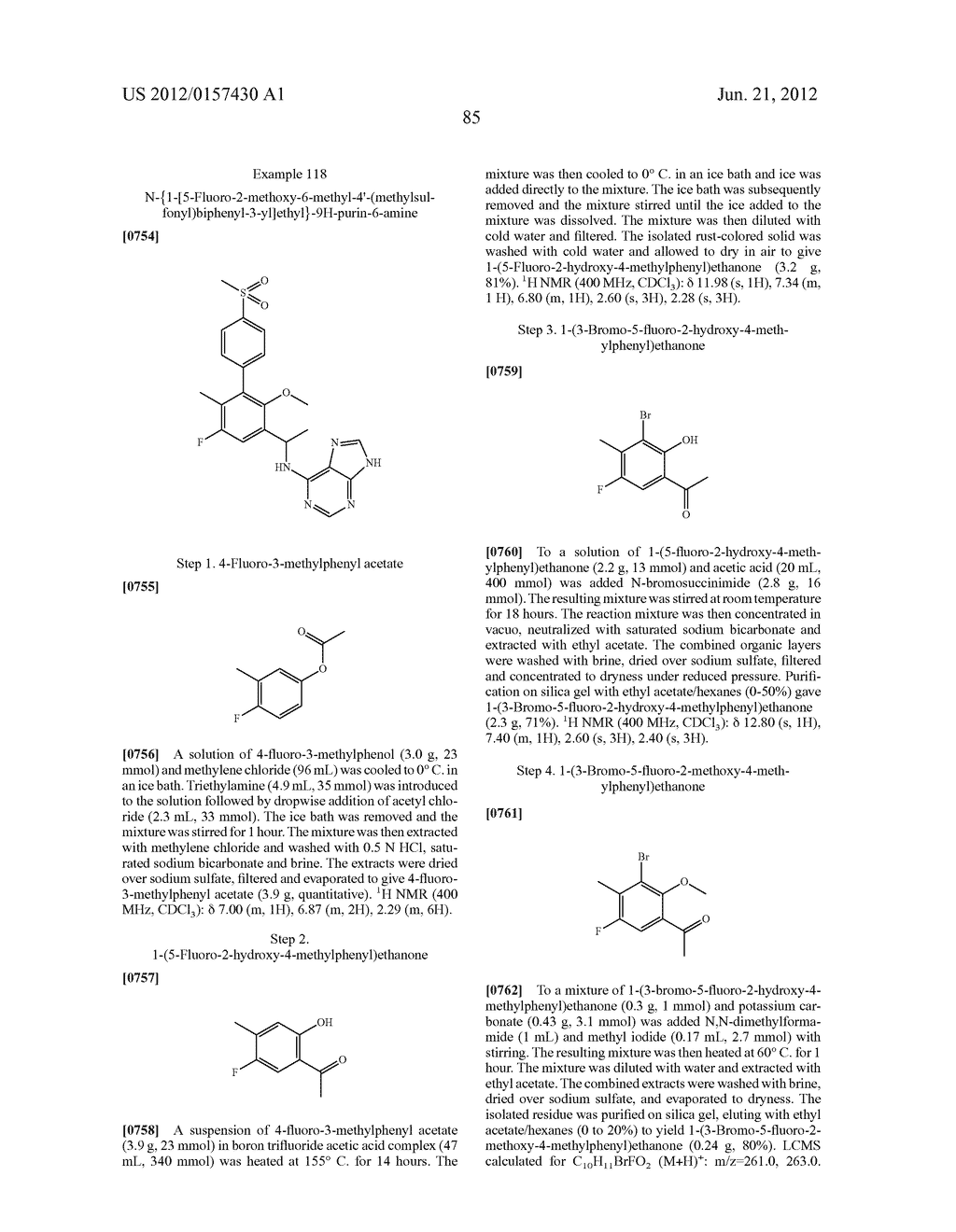 N-(1-(SUBSTITUTED-PHENYL)ETHYL)-9H-PURIN-6-AMINES AS PI3K INHIBITORS - diagram, schematic, and image 86