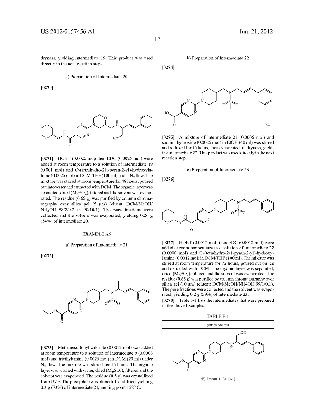 SUBSTITUTED AMINOPROPENYL PIPERIDINE OR MORPHOLINE DERIVATIVES AS NOVEL     INHIBITORS OF HISTONE DEACETYLASE - diagram, schematic, and image 18