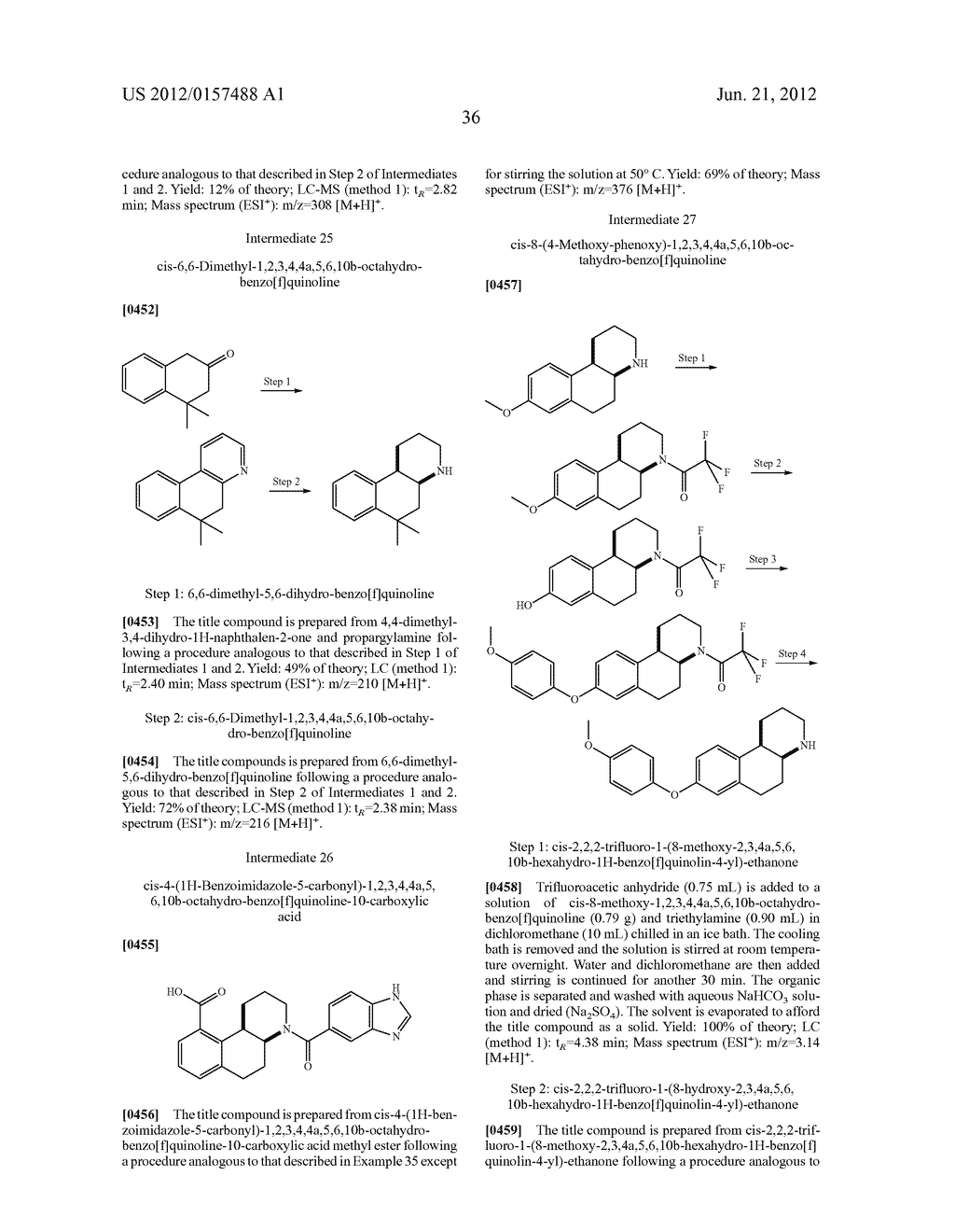 ARYL-AND HETEROARYLCARBONYL DERIVATIVES OF HEXAHYDROINDENOPYRIDINE AND     OCTAHYDROBENZOQUINOLINE - diagram, schematic, and image 45