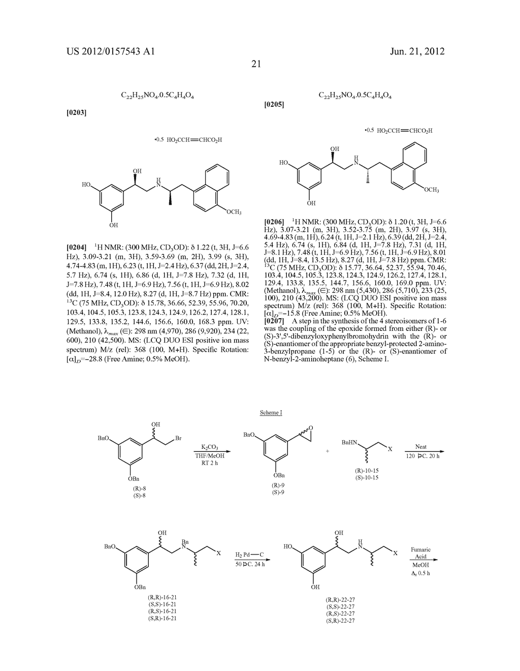 PREPARATION OF (R,R)-FENOTEROL AND (R,R)-OR (R,S)-FENOTEROL ANALOGUES AND     THEIR USE IN TREATING CONGESTIVE HEART FAILURE - diagram, schematic, and image 31