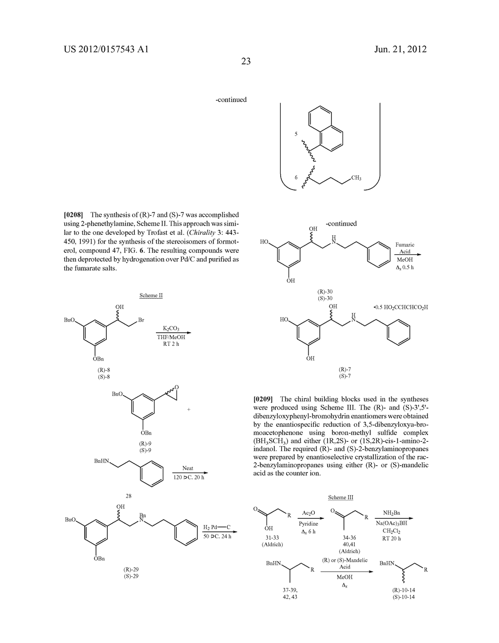 PREPARATION OF (R,R)-FENOTEROL AND (R,R)-OR (R,S)-FENOTEROL ANALOGUES AND     THEIR USE IN TREATING CONGESTIVE HEART FAILURE - diagram, schematic, and image 33