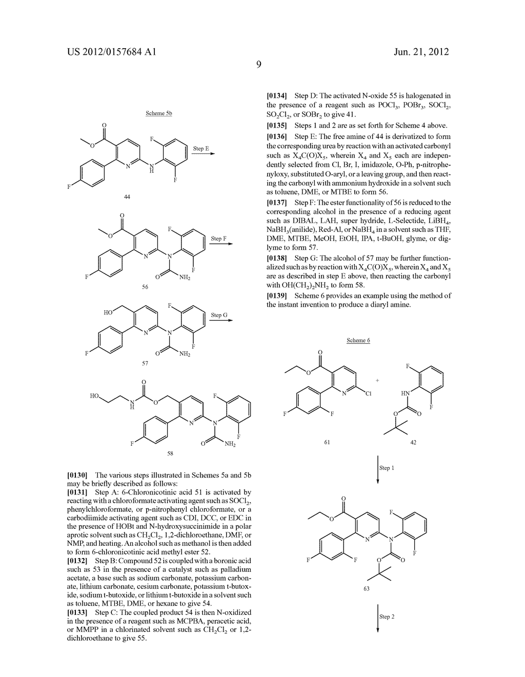 PROCESSES FOR THE FACILE SYNTHESIS OF DIARYL AMINES AND ANALOGUES THEREOF - diagram, schematic, and image 10