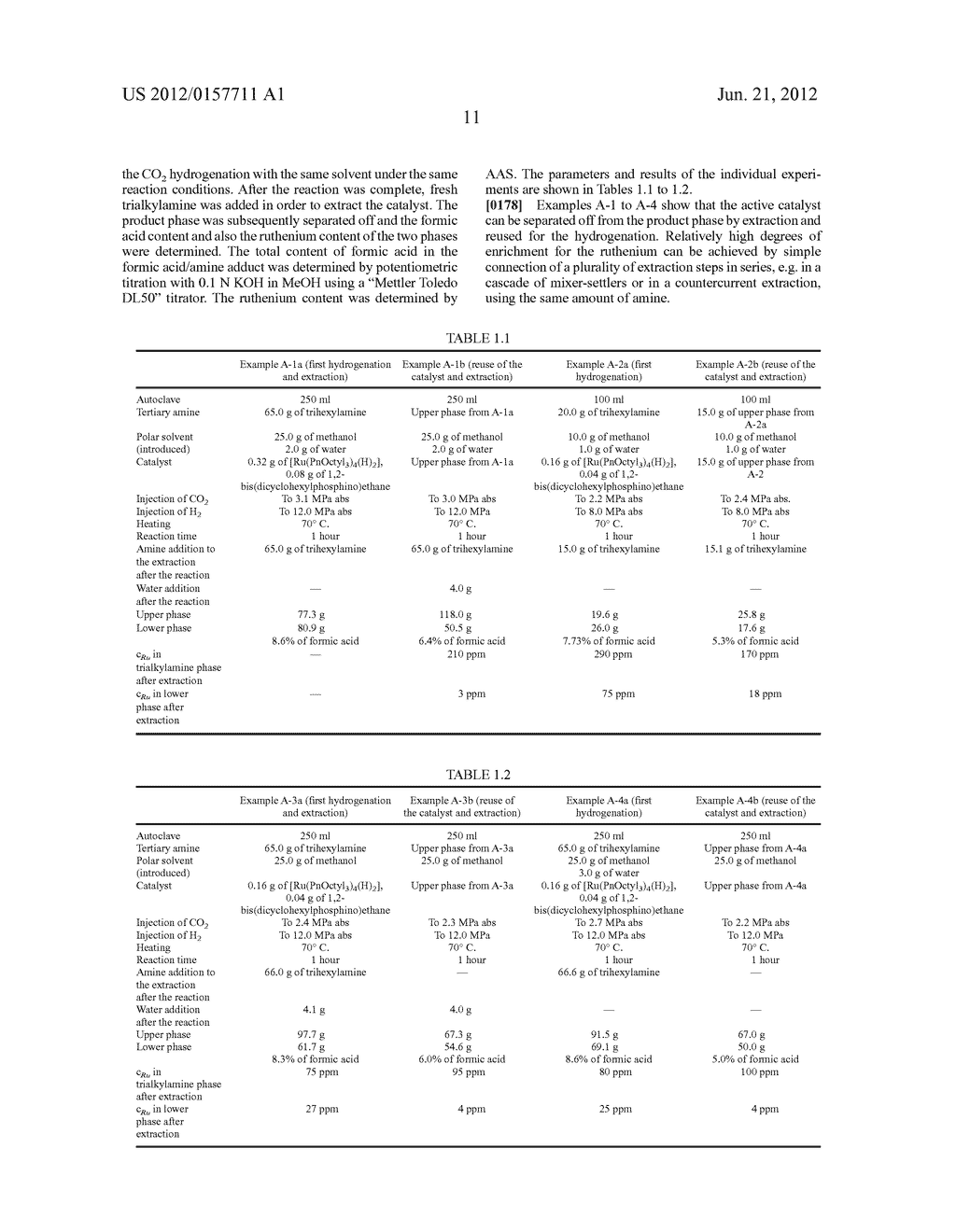 PROCESS FOR PREPARING FORMIC ACID BY REACTING CARBON DIOXIDE WITH HYDROGEN - diagram, schematic, and image 17