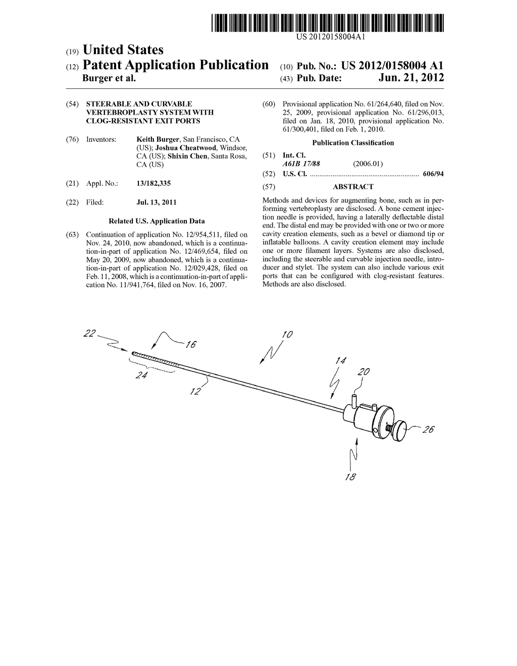 STEERABLE AND CURVABLE VERTEBROPLASTY SYSTEM WITH CLOG-RESISTANT EXIT     PORTS - diagram, schematic, and image 01