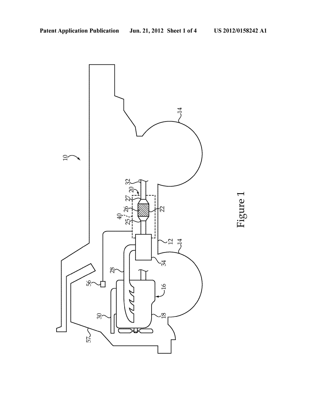 Machine, Exhaust Particulate Filter System, And Method - diagram, schematic, and image 02