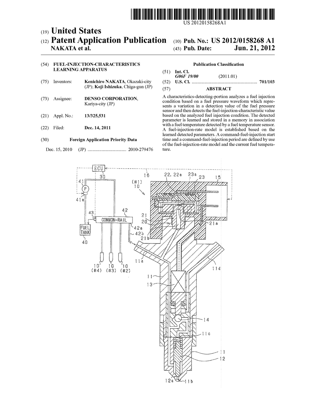 FUEL-INJECTION-CHARACTERISTICS LEARNING APPARATUS - diagram, schematic, and image 01