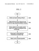 METHOD AND APPARATUS FOR PROVIDING USER INTERFACE FOR MAP APPLICATION IN     USER EQUIPMENT diagram and image