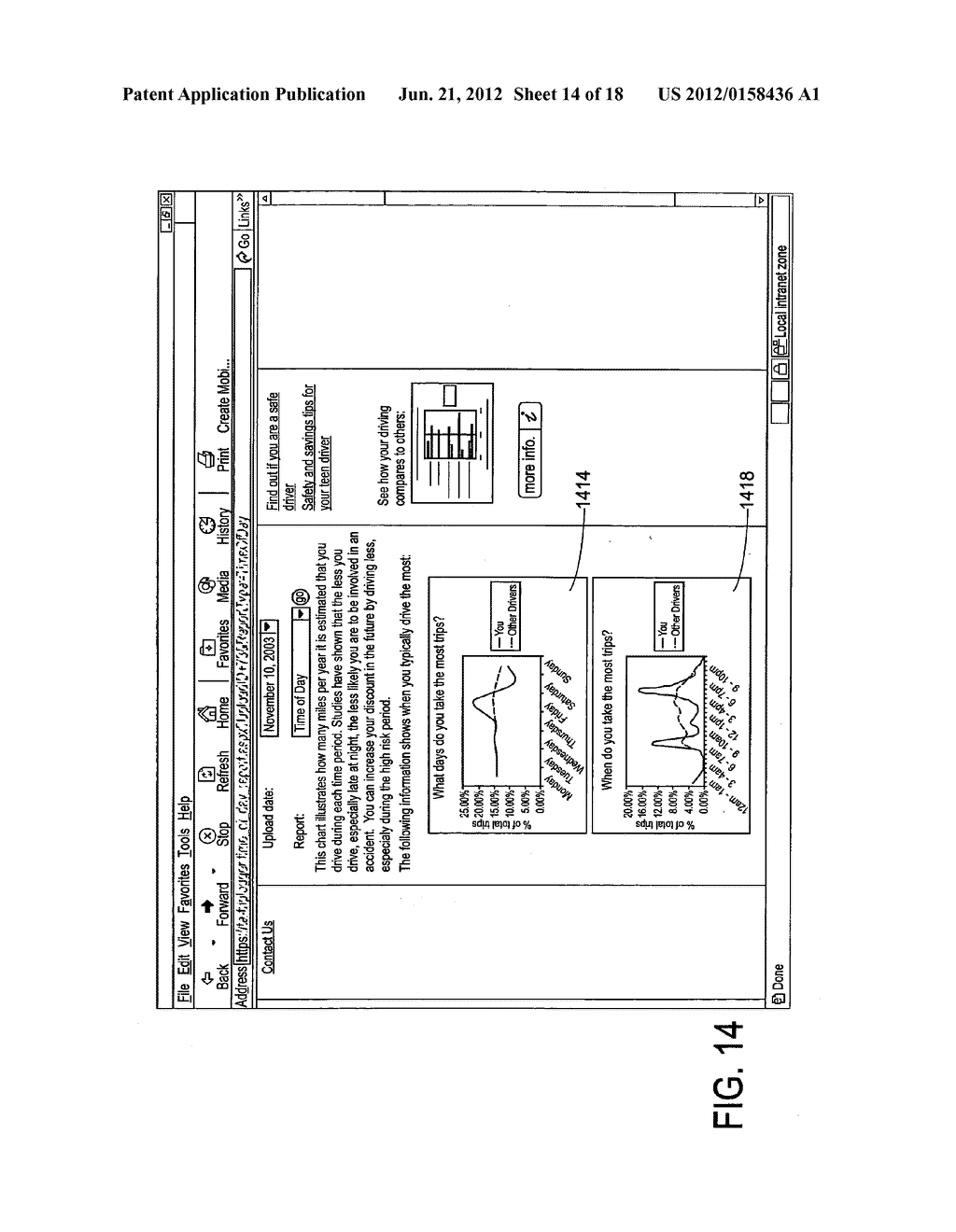 MONITORING SYSTEM FOR DETERMINING AND COMMUNICATING A COST OF INSURANCE - diagram, schematic, and image 15