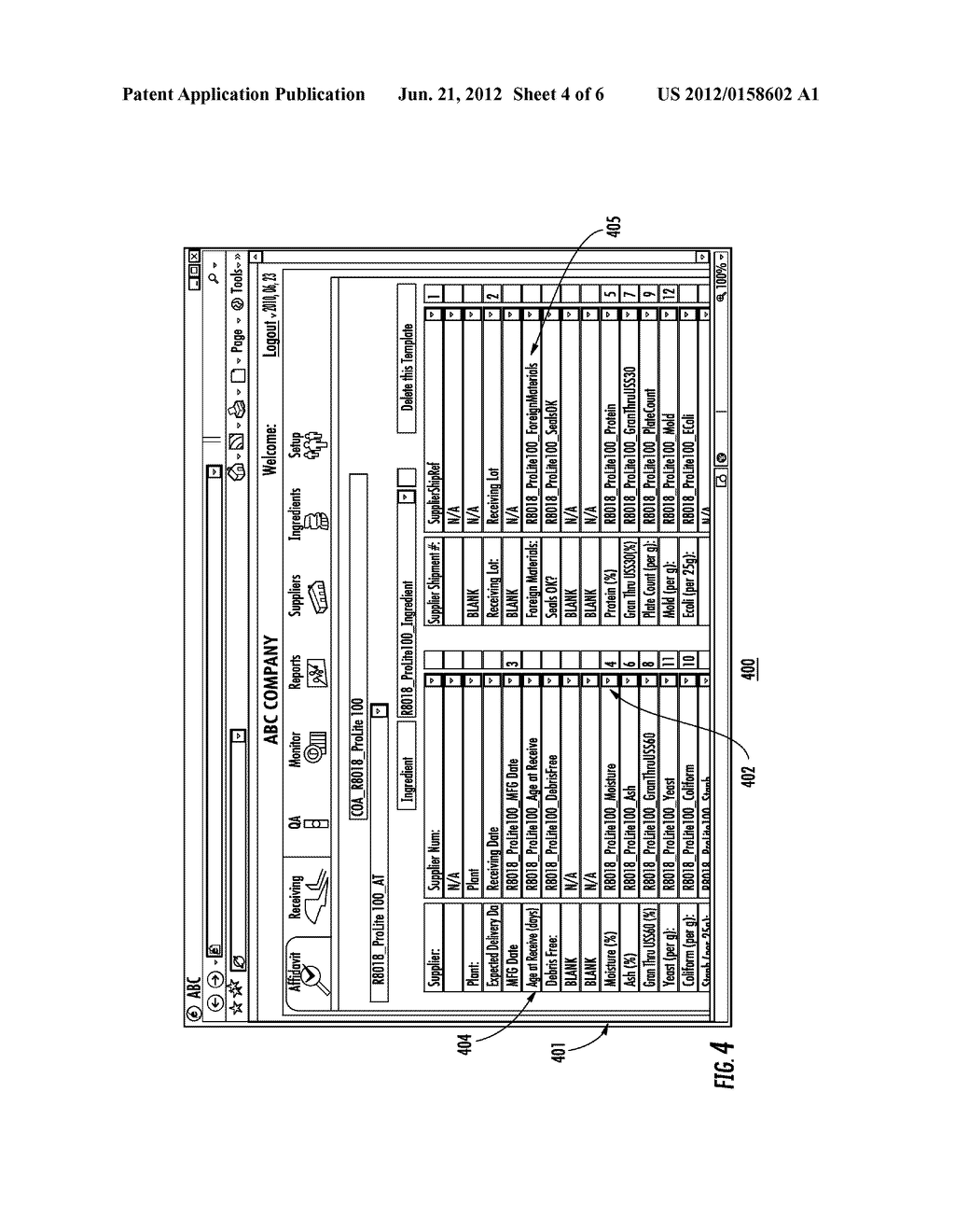 INTRA-ENTERPRISE INGREDIENT SPECIFICATION COMPLIANCE - diagram, schematic, and image 05