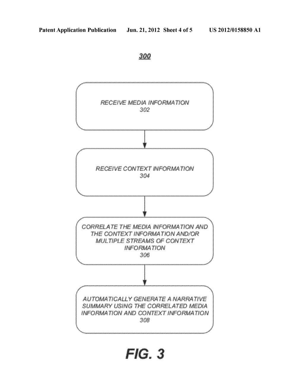 METHOD AND APPARATUS FOR AUTOMATICALLY CREATING AN EXPERIENTIAL NARRATIVE - diagram, schematic, and image 05