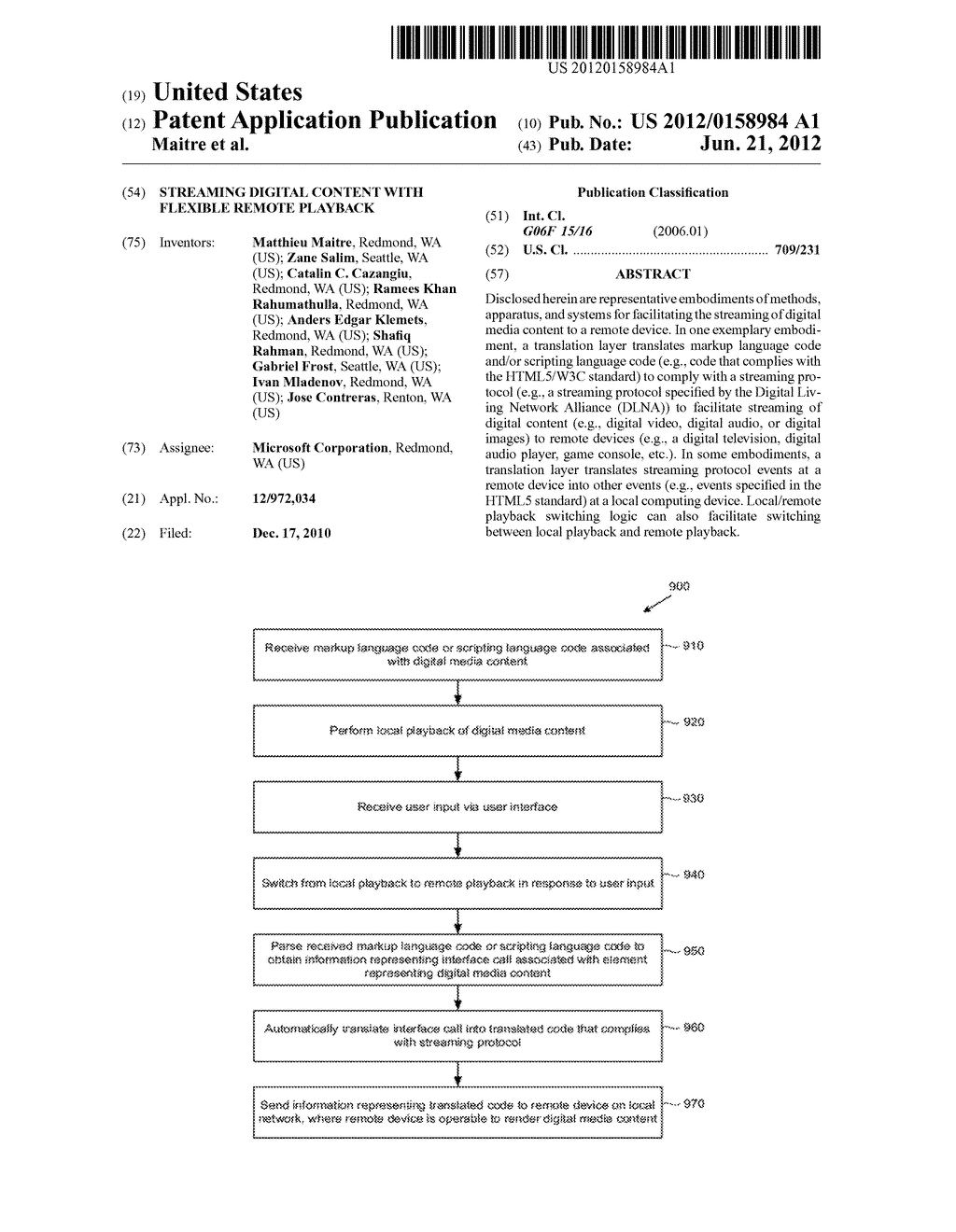 STREAMING DIGITAL CONTENT WITH FLEXIBLE REMOTE PLAYBACK - diagram, schematic, and image 01