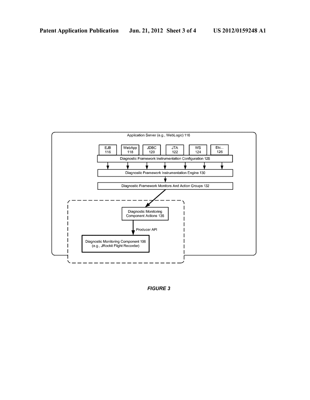 DIAGNOSTIC FRAMEWORK FOR USE WITH APPLICATION SERVERS AND VIRTUAL MACHINES - diagram, schematic, and image 04