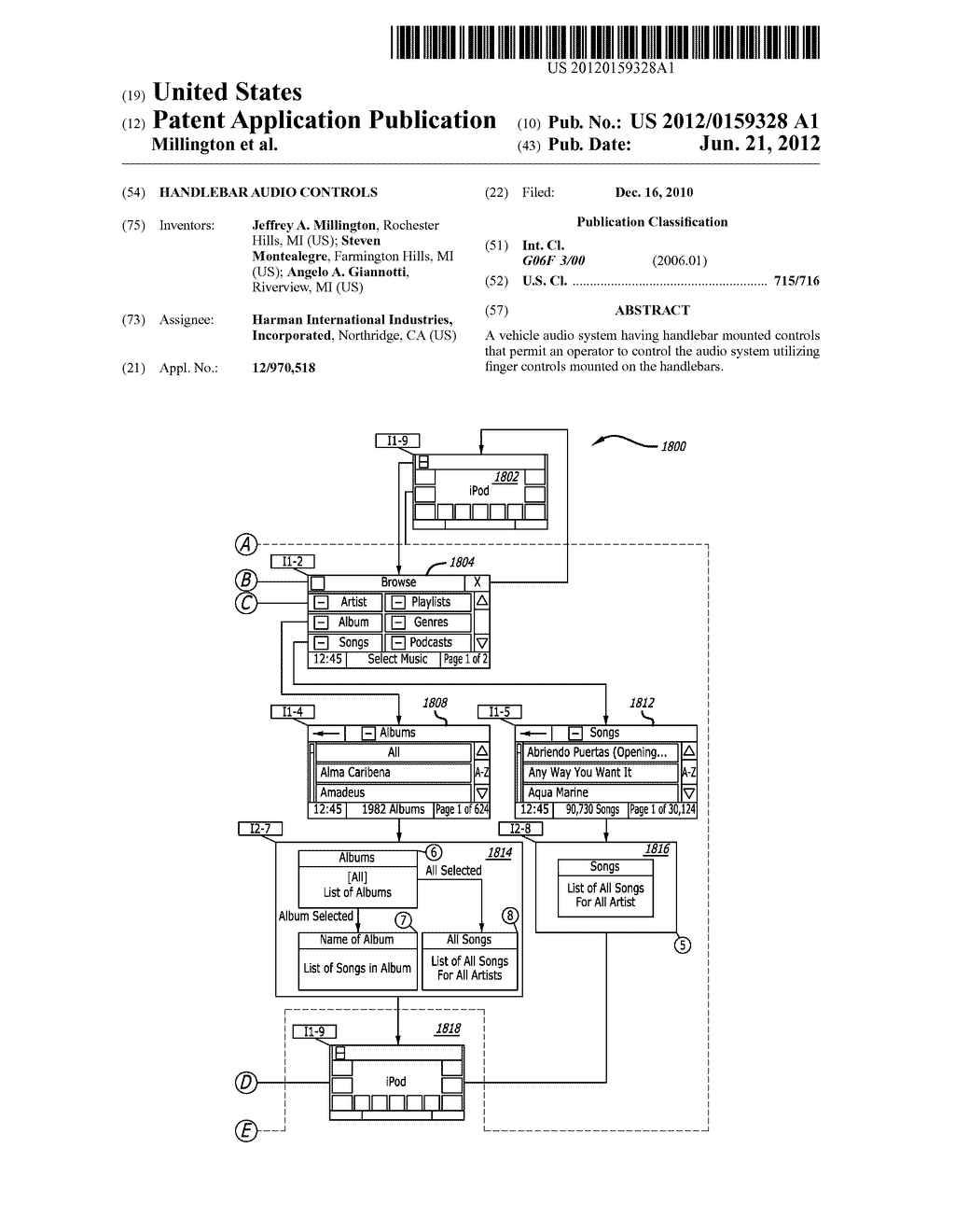 HANDLEBAR AUDIO CONTROLS - diagram, schematic, and image 01