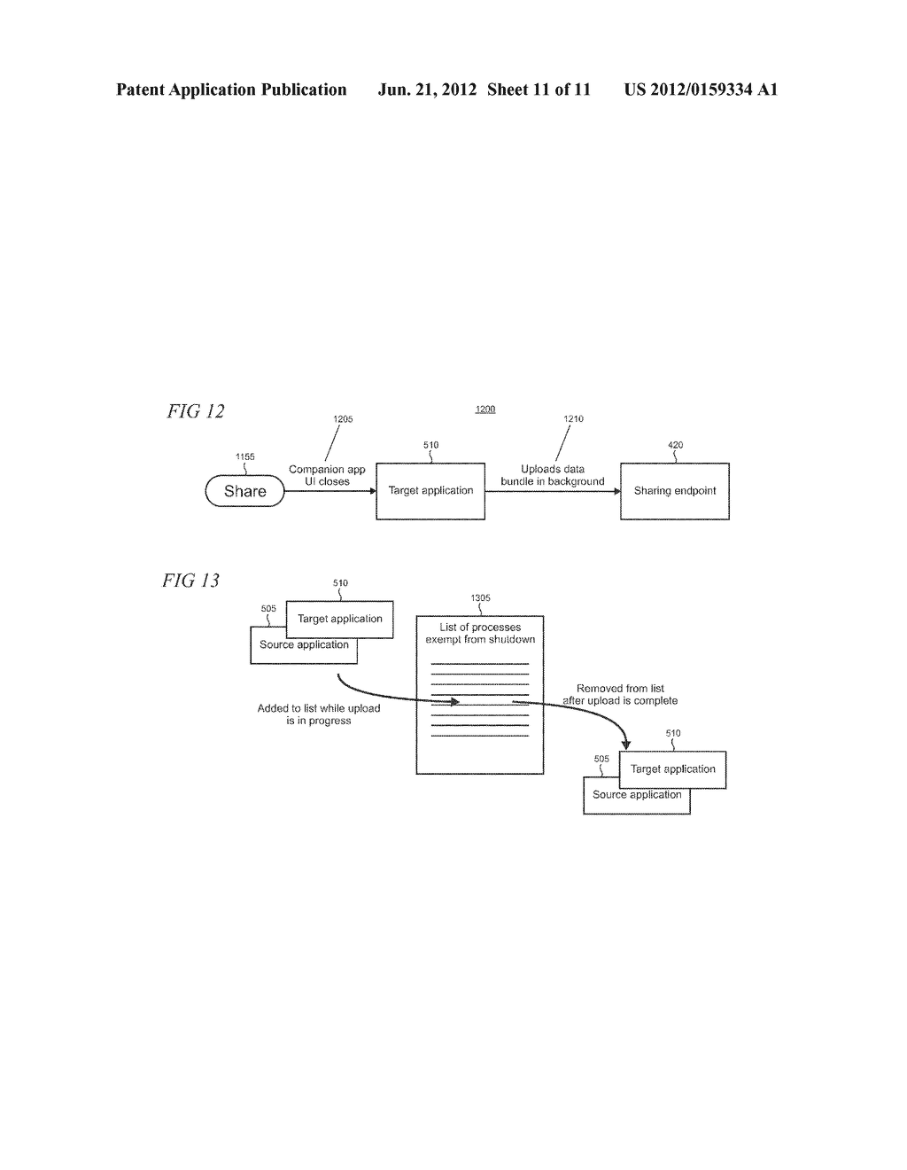 EXTENSIBLE SYSTEM ACTION FOR SHARING WHILE REMAINING IN CONTEXT - diagram, schematic, and image 12