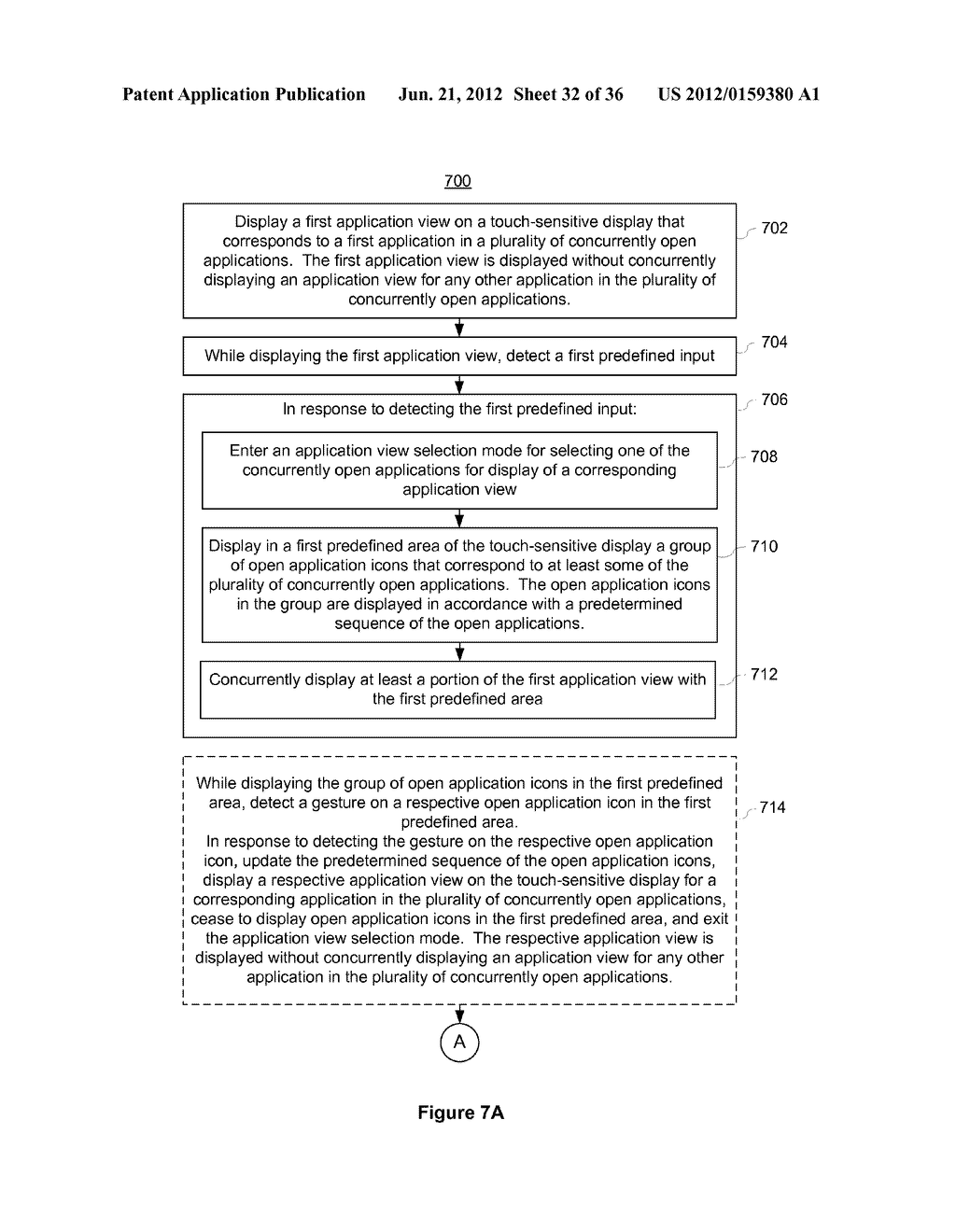 Device, Method, and Graphical User Interface for Navigation of     Concurrently Open Software Applications - diagram, schematic, and image 33