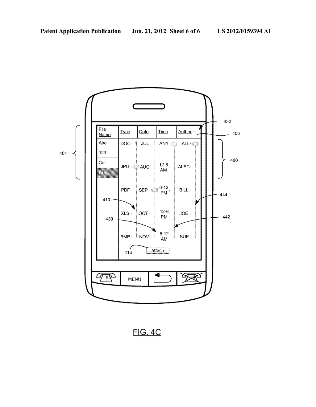 METHOD FOR SELECTING FILES ON A PORTABLE ELECTRONIC DEVICE - diagram, schematic, and image 07