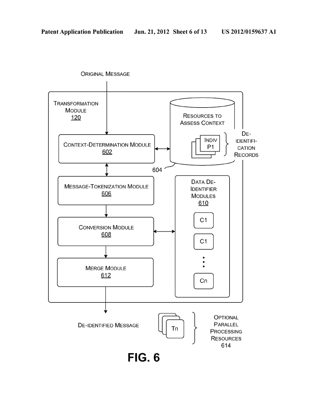 FUNCTIONALITY FOR PROVIDING DE-IDENTIFIED DATA - diagram, schematic, and image 07