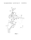 SAW BLADE GUARD QUICK RELEASE STRUCTURE AND METHOD FOR LOCKING AND     UNLOCKING SAW BLADE GUARD diagram and image