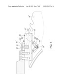 SAW BLADE GUARD QUICK RELEASE STRUCTURE AND METHOD FOR LOCKING AND     UNLOCKING SAW BLADE GUARD diagram and image