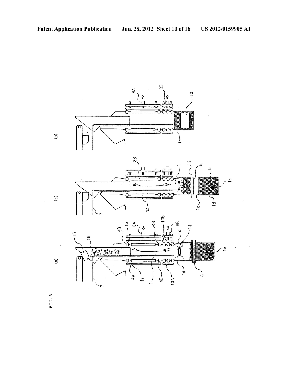 VERTICAL FILLING AND PACKAGING MACHINE AND METHOD OF MANUFACTURING     PACKAGING BAG WITH CONTENT - diagram, schematic, and image 11