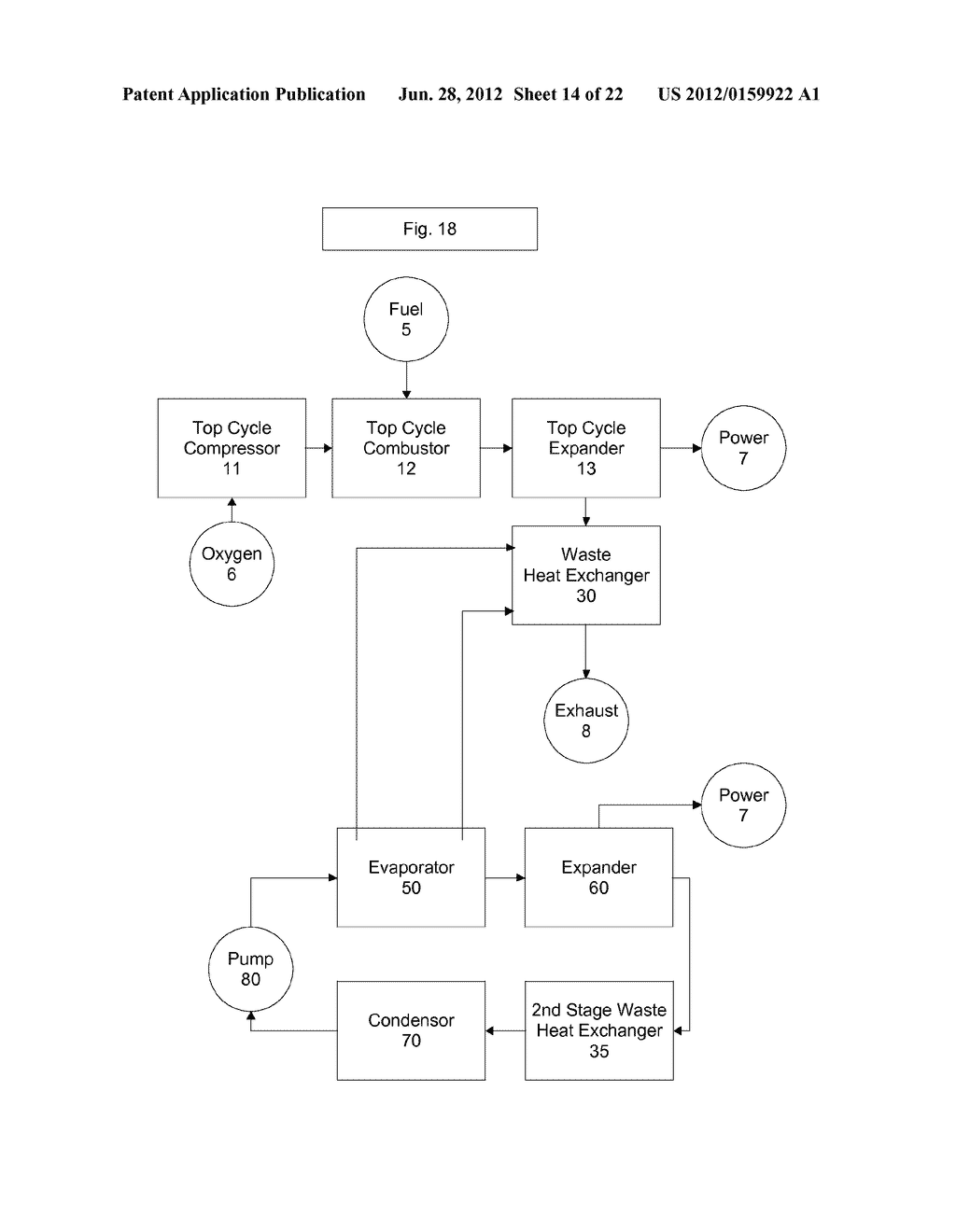 TOP CYCLE POWER GENERATION WITH HIGH RADIANT AND EMISSIVITY EXHAUST - diagram, schematic, and image 15