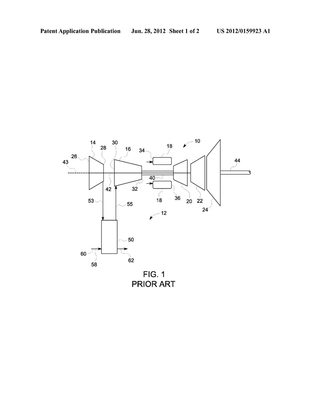 SYSTEM AND METHOD FOR USING GAS TURBINE INTERCOOLER HEAT IN A BOTTOMING     STEAM CYCLE - diagram, schematic, and image 02