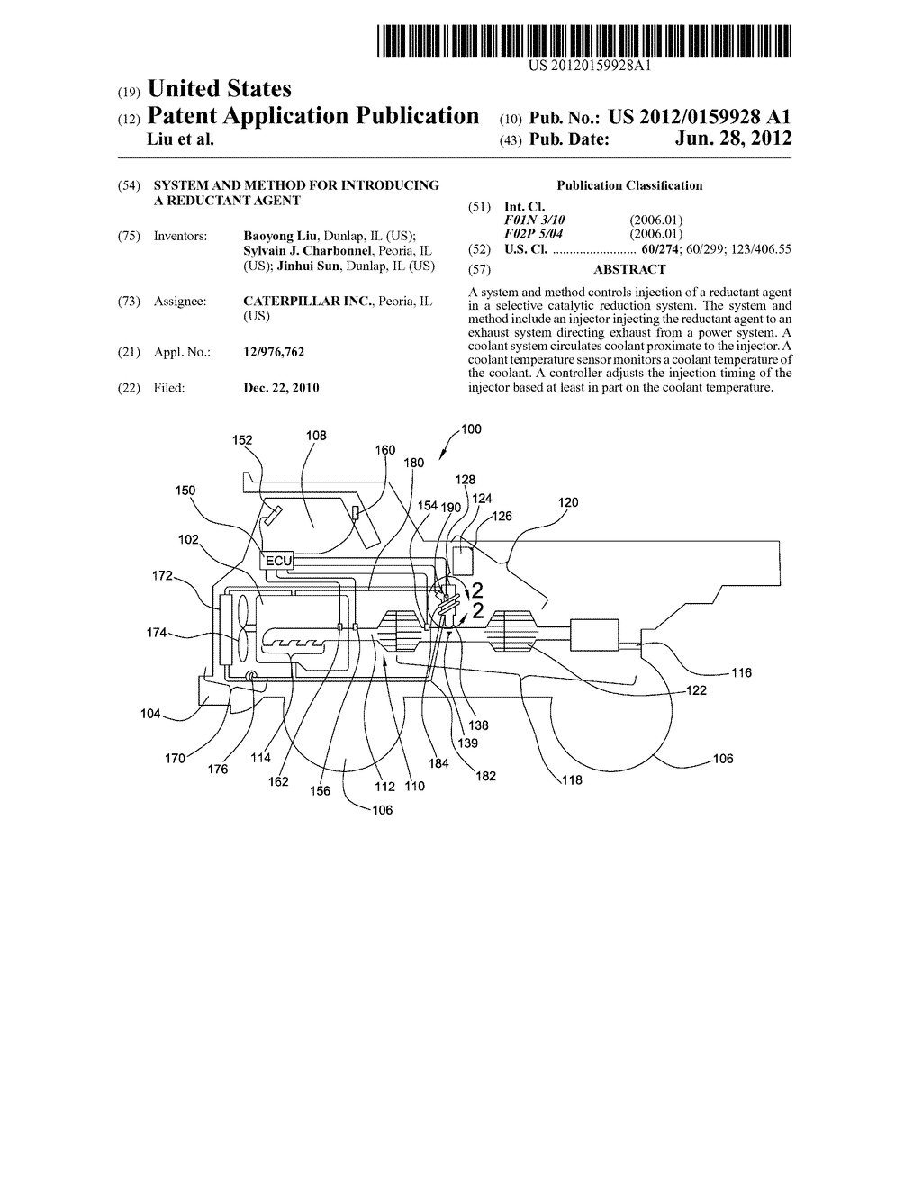 System and method for introducing a reductant agent - diagram, schematic, and image 01