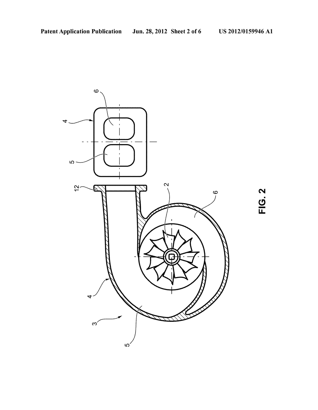 EXHAUST-GAS SUPPLY DEVICE OF A TURBINE WHEEL OF AN EXHAUST-GAS     TURBOCHARGER - diagram, schematic, and image 03