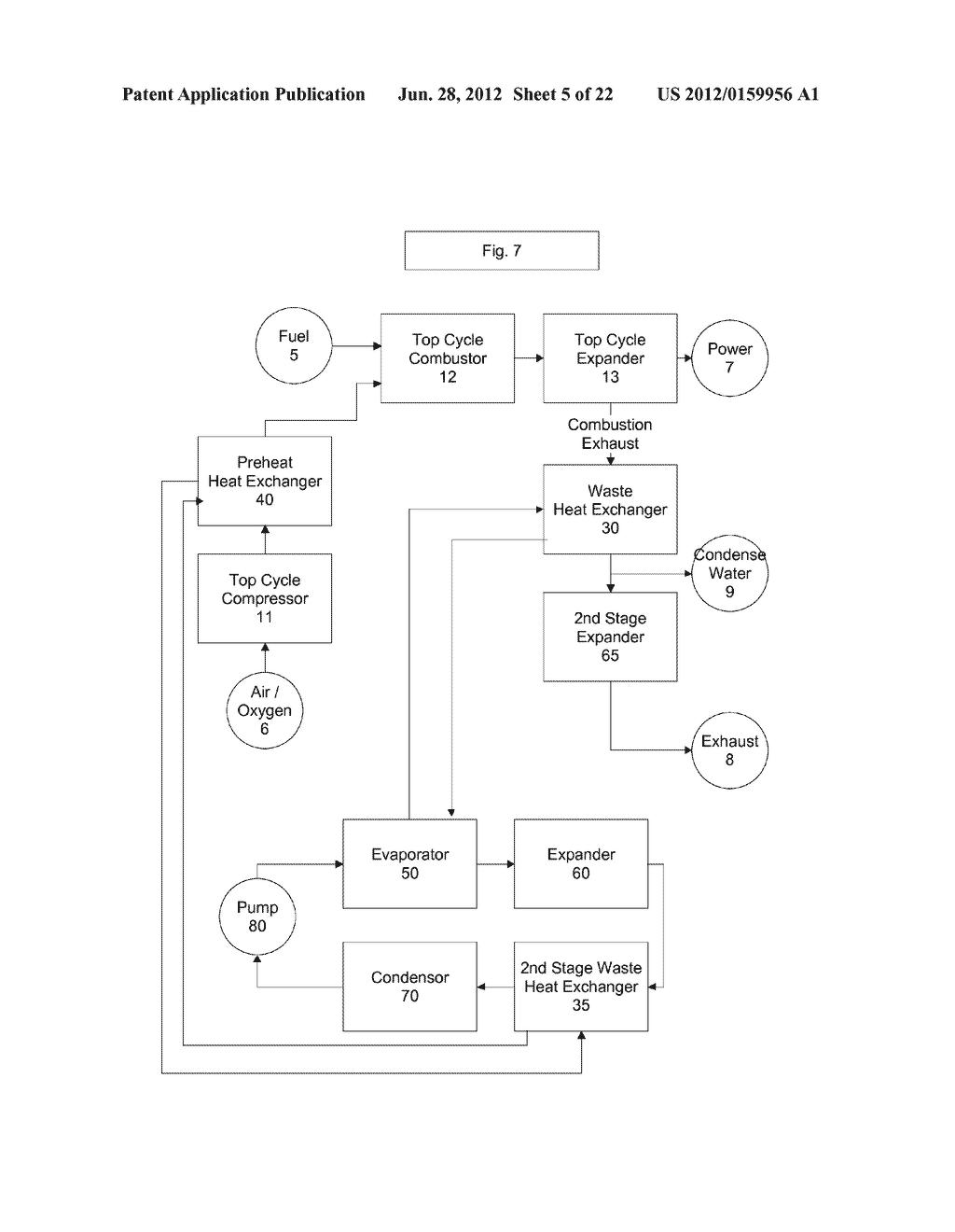 TOP CYCLE POWER GENERATION WITH HIGH RADIANT AND EMISSIVITY EXHAUST - diagram, schematic, and image 06