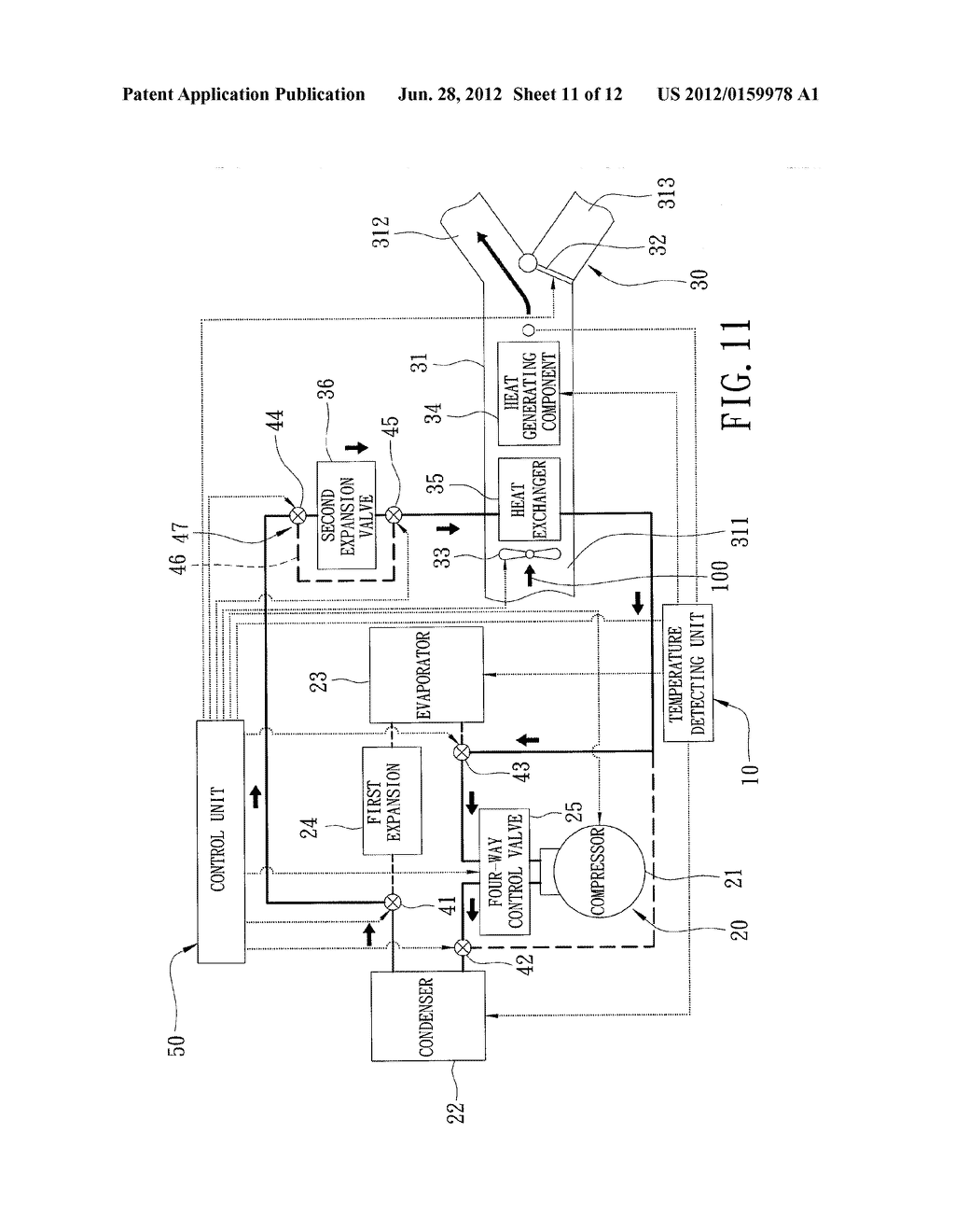 AIR CONDITIONING SYSTEM FOR A VEHICLE - diagram, schematic, and image 12