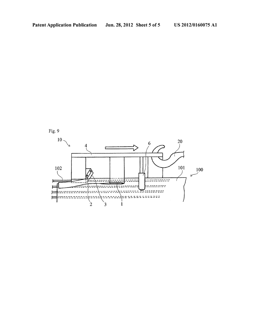 DEVICE AND METHOD FOR RIPPING GUM OF CONVEYOR BELT - diagram, schematic, and image 06