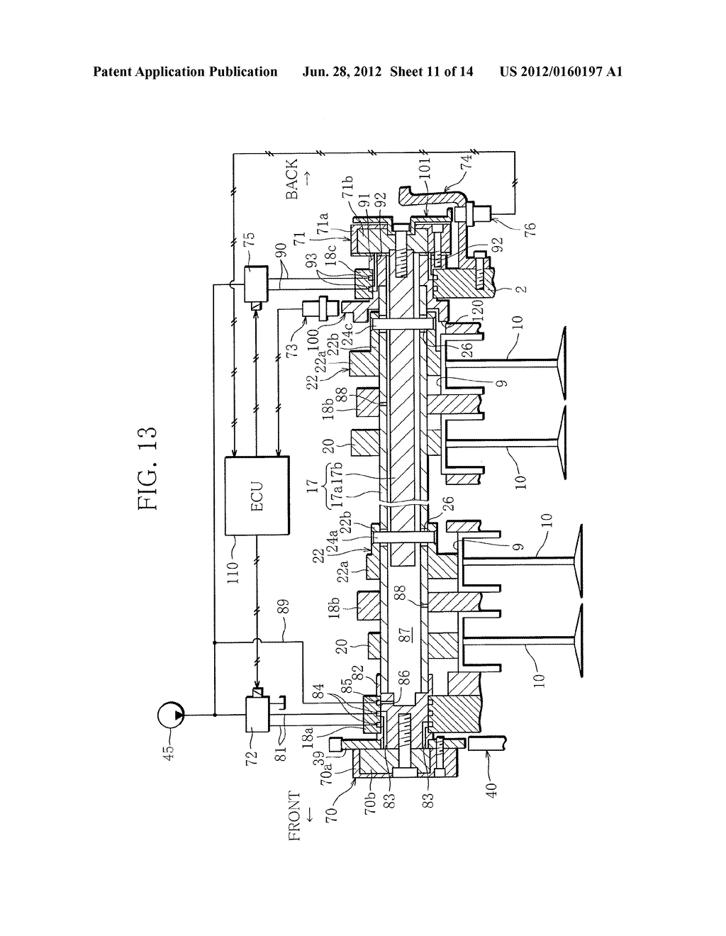 VARIABLE VALVE DEVICE FOR AN INTERNAL COMBUSTION ENGINE - diagram, schematic, and image 12