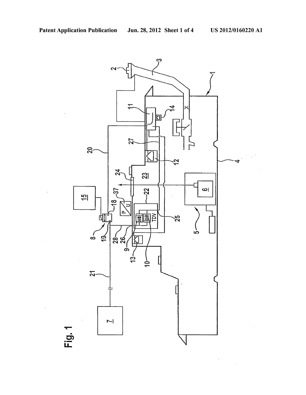 Device for ventilating and aerating a fuel tank - diagram, schematic, and image 02