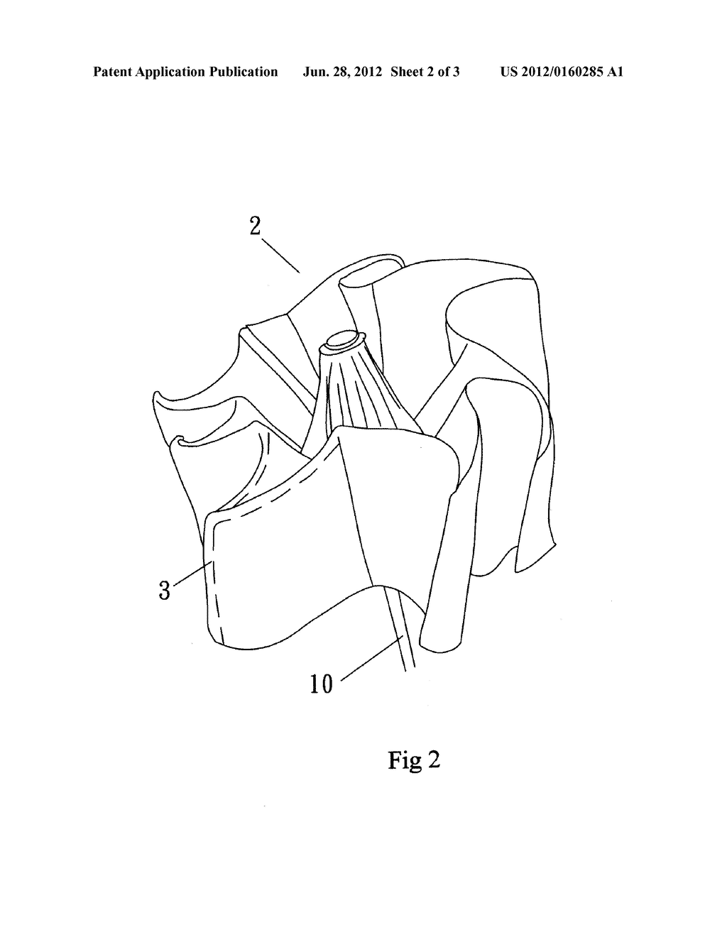 FOLDABLE UMBRELLA CAPABLE OF AUTO-ADJUSTMENT OF THE UMBRELLA CLOTH - diagram, schematic, and image 03