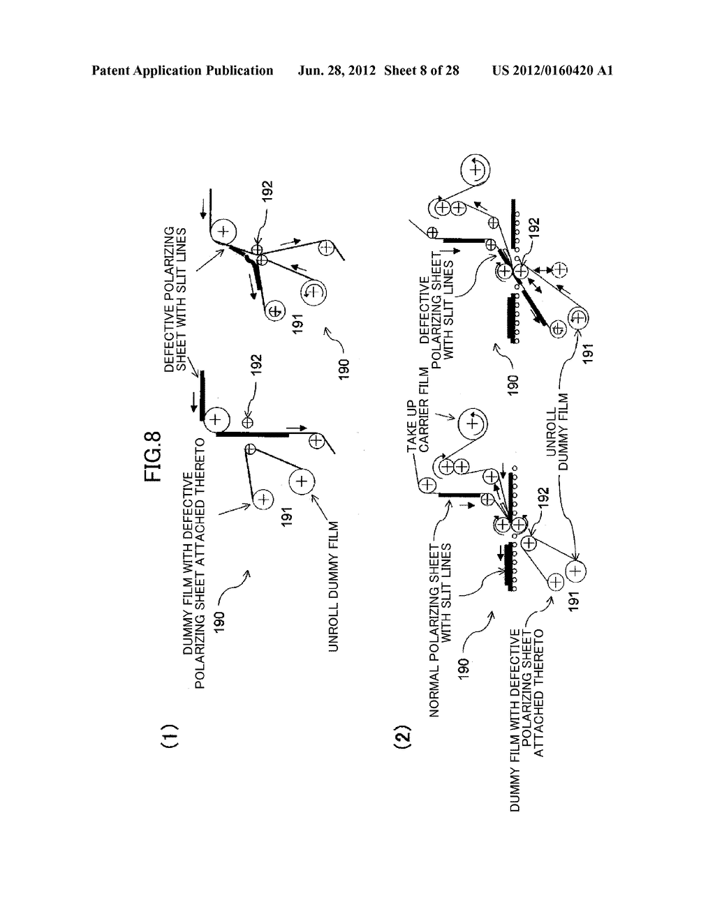 CONTINUOUS METHOD AND SYSTEM FOR MANUFACTURING LIQUID-CRYSTAL DISPLAY     ELEMENTS - diagram, schematic, and image 09