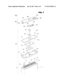 PTC DEVICE, PROTECTIVE CIRCUIT MODULE INCLUDING THE SAME, AND SECONDARY     BATTERY INCLUDING THE PROTECTIVE CIRCUIT MODULE diagram and image