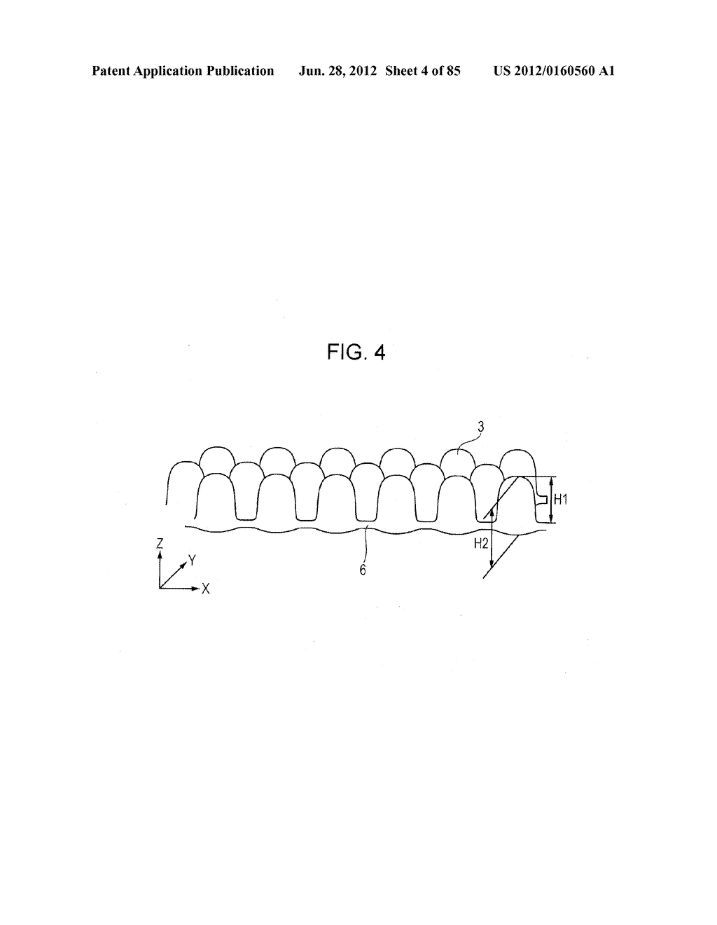 ELECTRICALLY CONDUCTIVE OPTICAL ELEMENT, TOUCH PANEL, INFORMATION INPUT     DEVICE, DISPLAY DEVICE, SOLAR CELL, AND STAMPER FOR PRODUCING     ELECTRICALLY CONDUCTIVE OPTICAL ELEMENT - diagram, schematic, and image 05