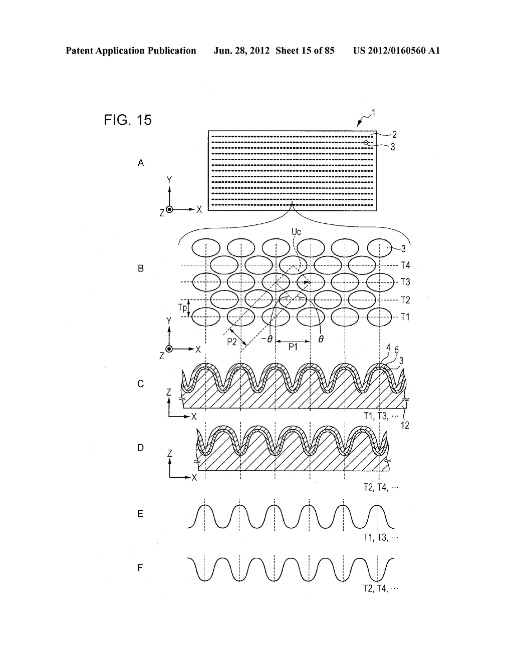 ELECTRICALLY CONDUCTIVE OPTICAL ELEMENT, TOUCH PANEL, INFORMATION INPUT     DEVICE, DISPLAY DEVICE, SOLAR CELL, AND STAMPER FOR PRODUCING     ELECTRICALLY CONDUCTIVE OPTICAL ELEMENT - diagram, schematic, and image 16