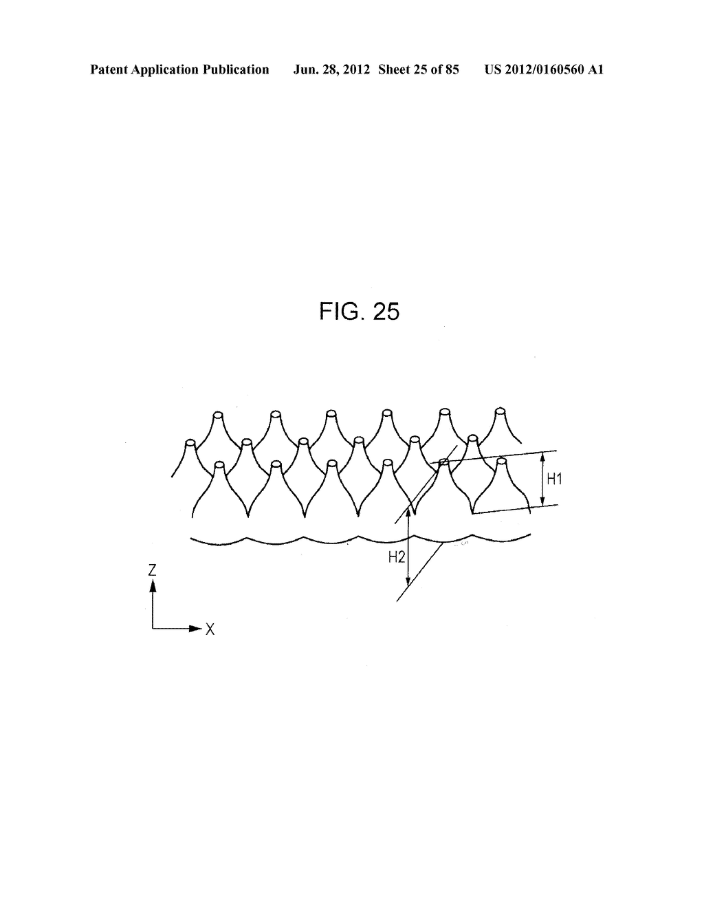 ELECTRICALLY CONDUCTIVE OPTICAL ELEMENT, TOUCH PANEL, INFORMATION INPUT     DEVICE, DISPLAY DEVICE, SOLAR CELL, AND STAMPER FOR PRODUCING     ELECTRICALLY CONDUCTIVE OPTICAL ELEMENT - diagram, schematic, and image 26