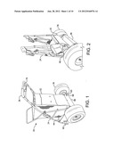 Motorized beach cart diagram and image