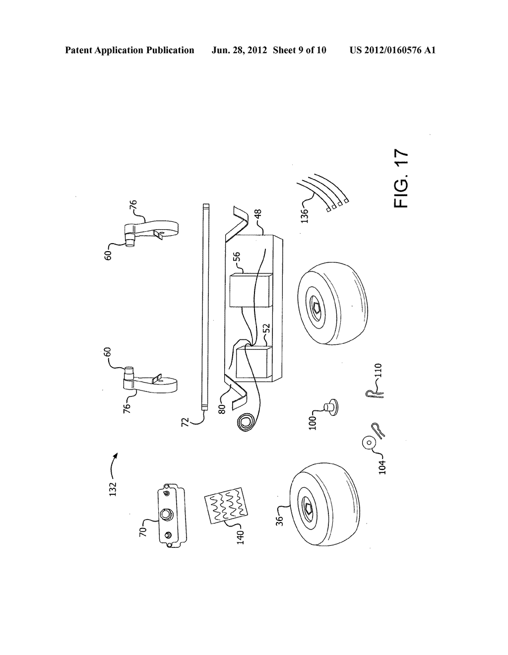 Motorized beach cart - diagram, schematic, and image 10